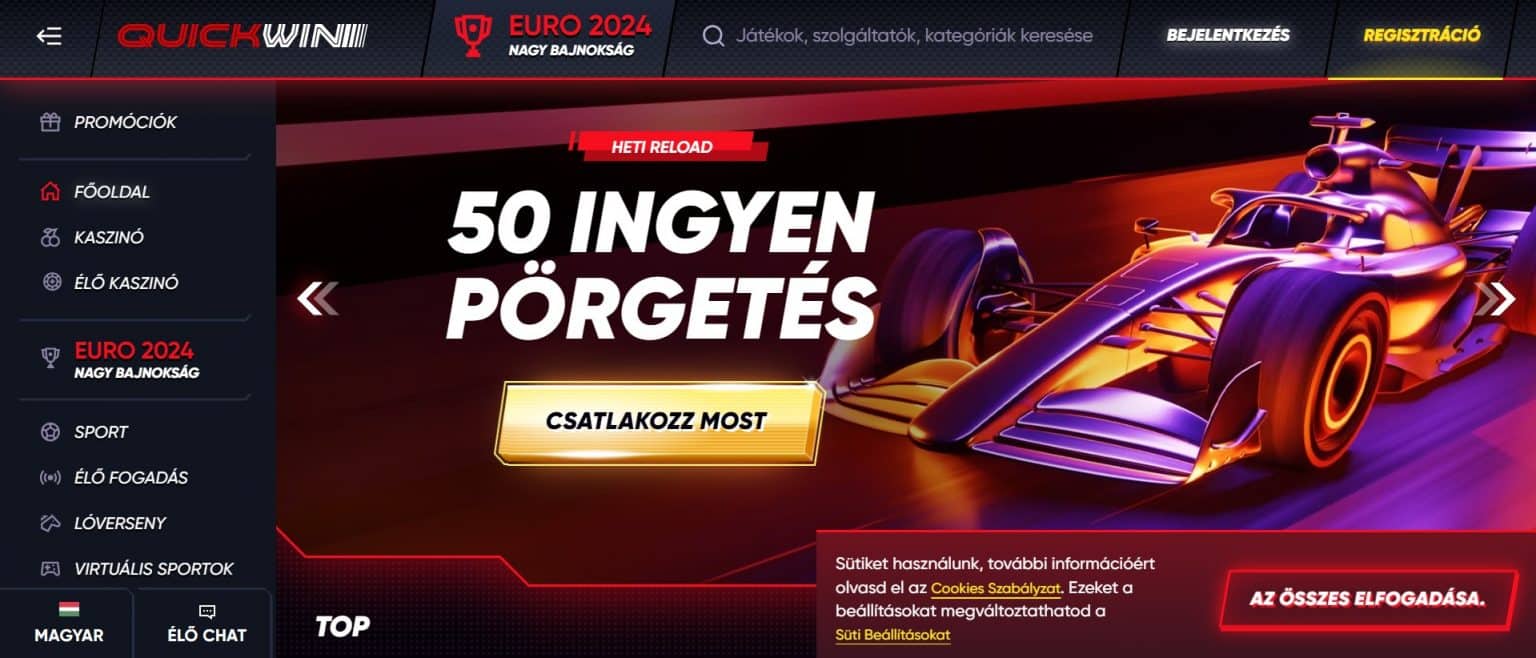 QuickWin login 🎁 Izgalmas kaszinójátékok és bónuszok