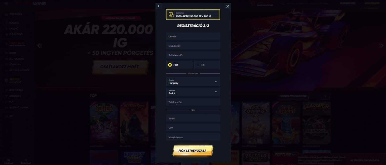 QuickWin login 🎁 Izgalmas kaszinójátékok és bónuszok